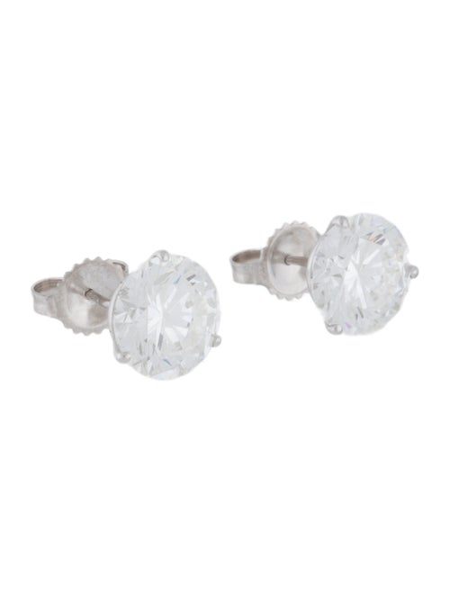 Earrings 14K 6.09ctw Lab-Grown Diamond Solitaire Stud Earrings