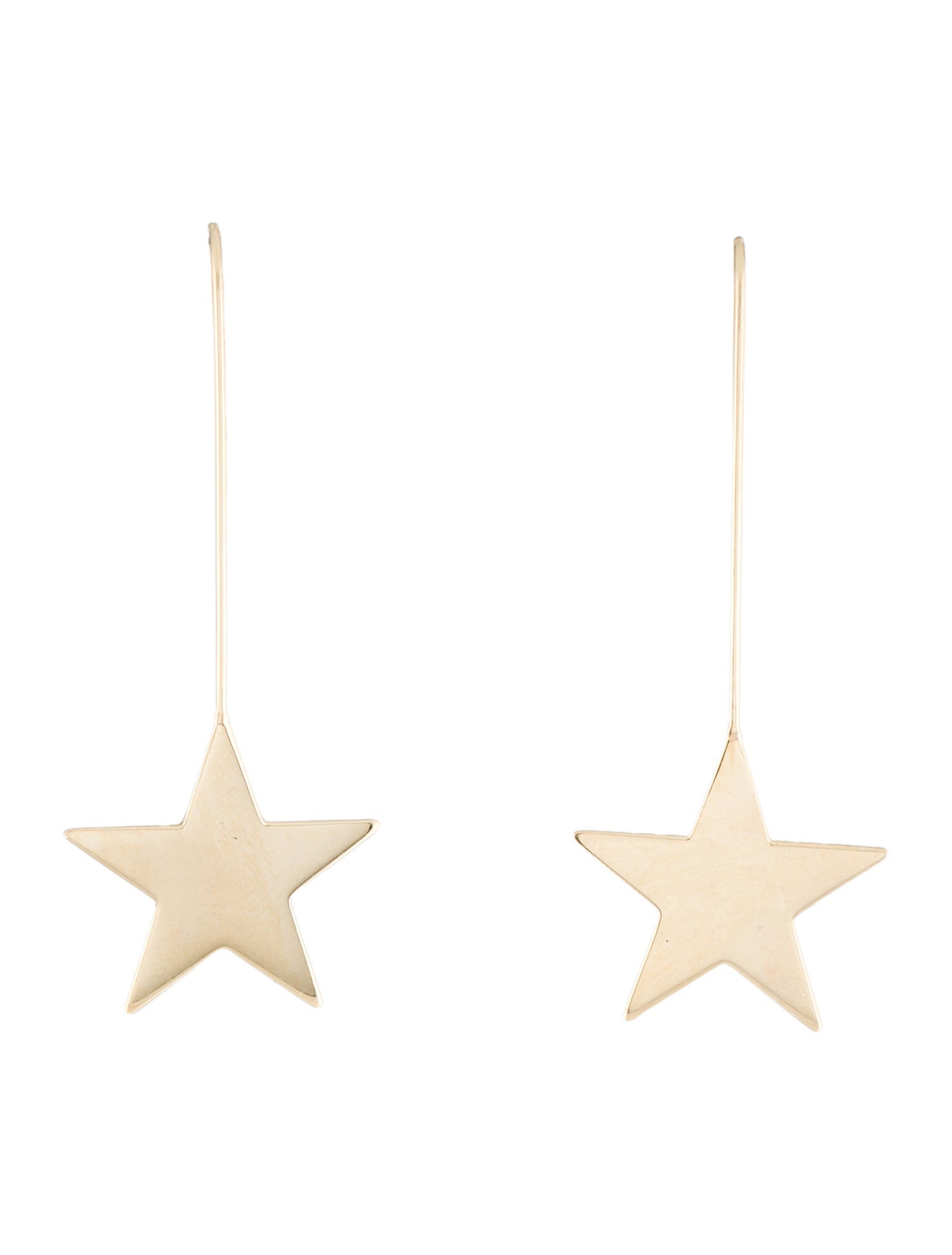 Earrings 14K Star Drop Earrings