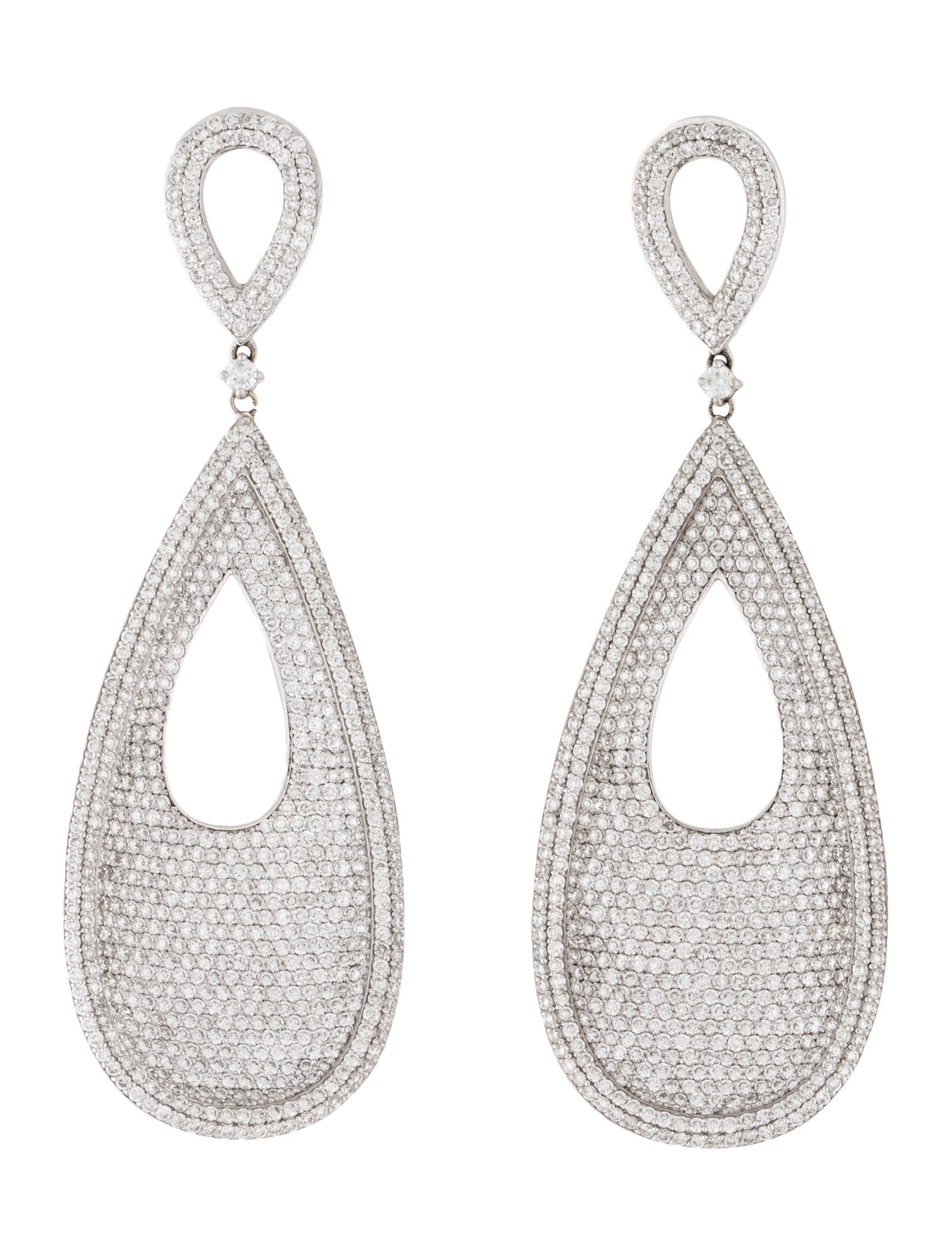 Earrings 14K 10.83ctw Fancy Teardrop
