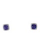 Earrings 14K Tanzanite & Diamond Stud Earrings