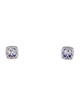 Earrings 14K Tanzanite & Diamond Stud Earrings