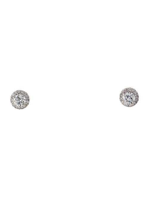 Earrings 14K 2.00ctw Lab-Grown Diamond Halo Set Stud