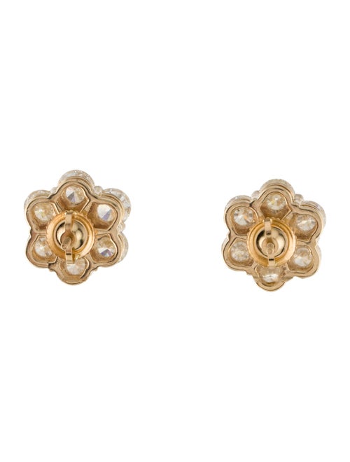 Earrings 14K 5.00ctw Lab-Grown Diamond Cluster Stud