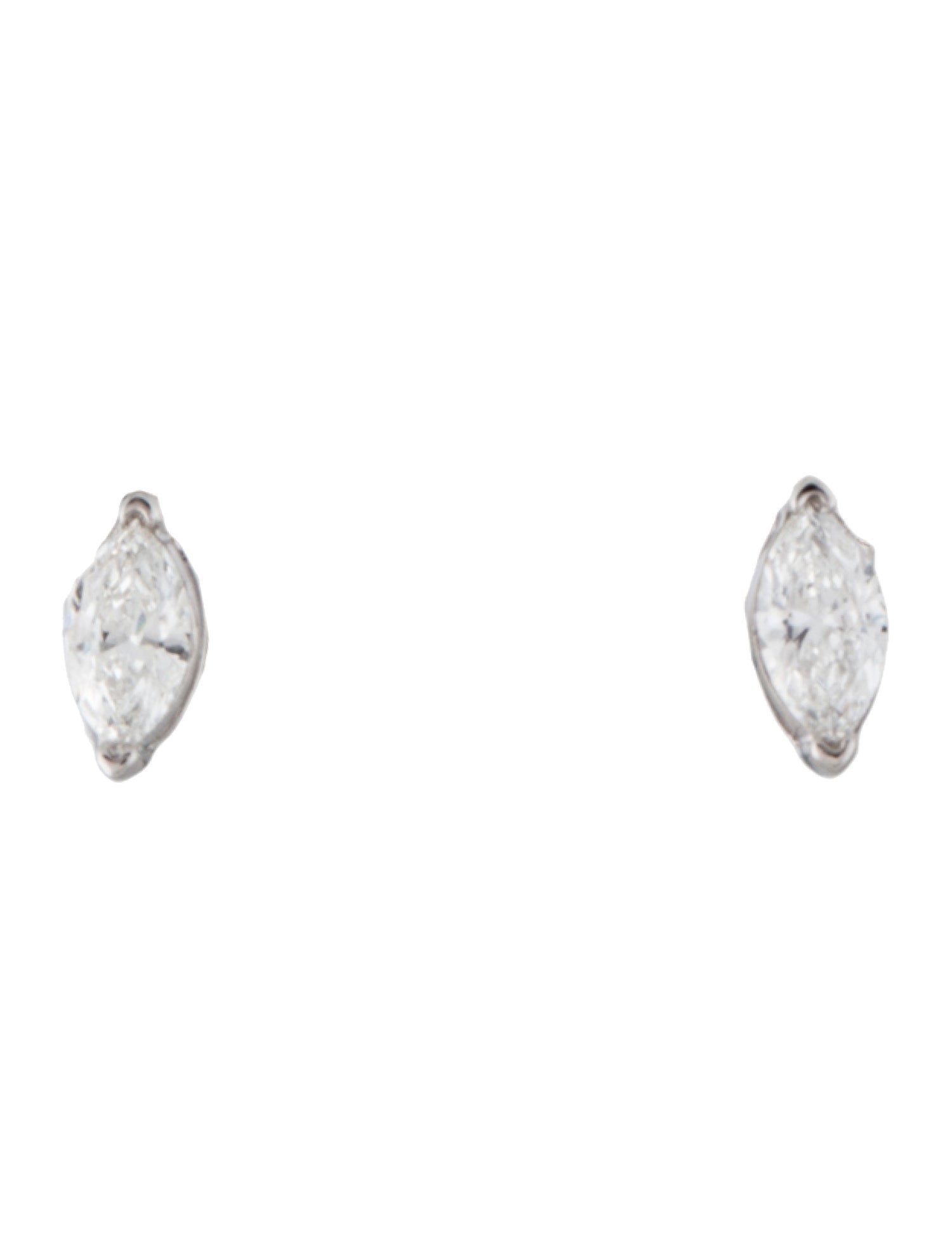 Earrings 14K Lab-Grown Diamond Marquise Stud