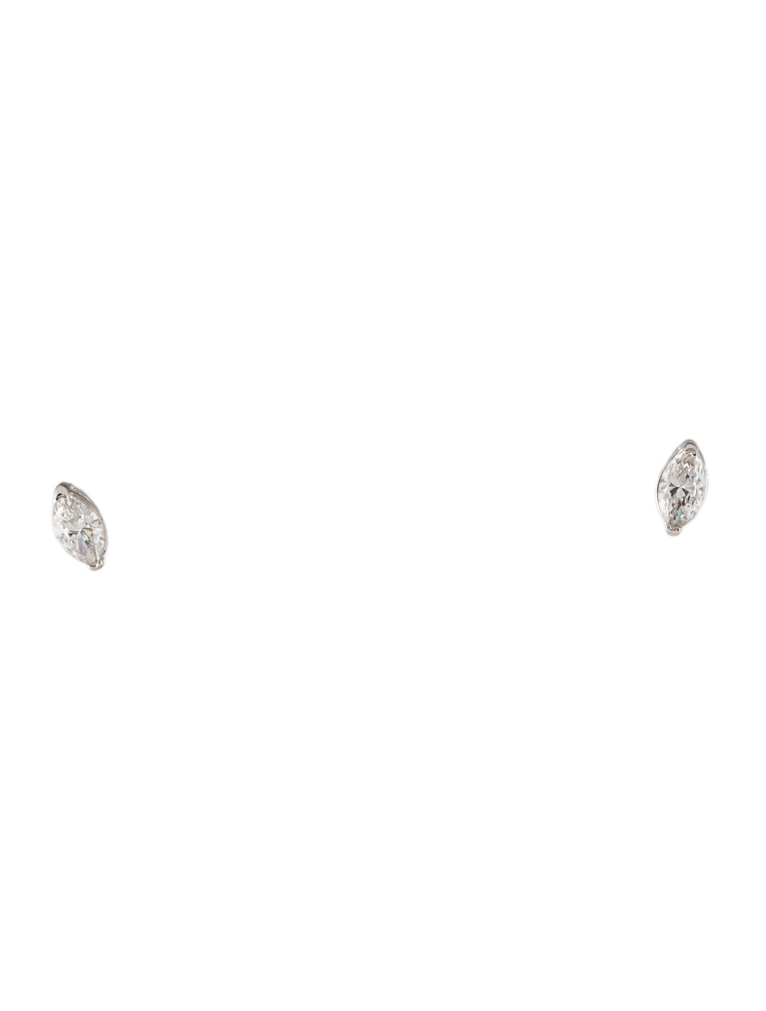 Earrings 14K Lab-Grown Diamond Marquise Stud