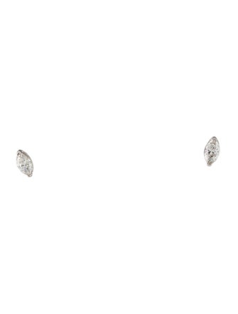 Earrings 14K Lab-Grown Diamond Marquise Stud
