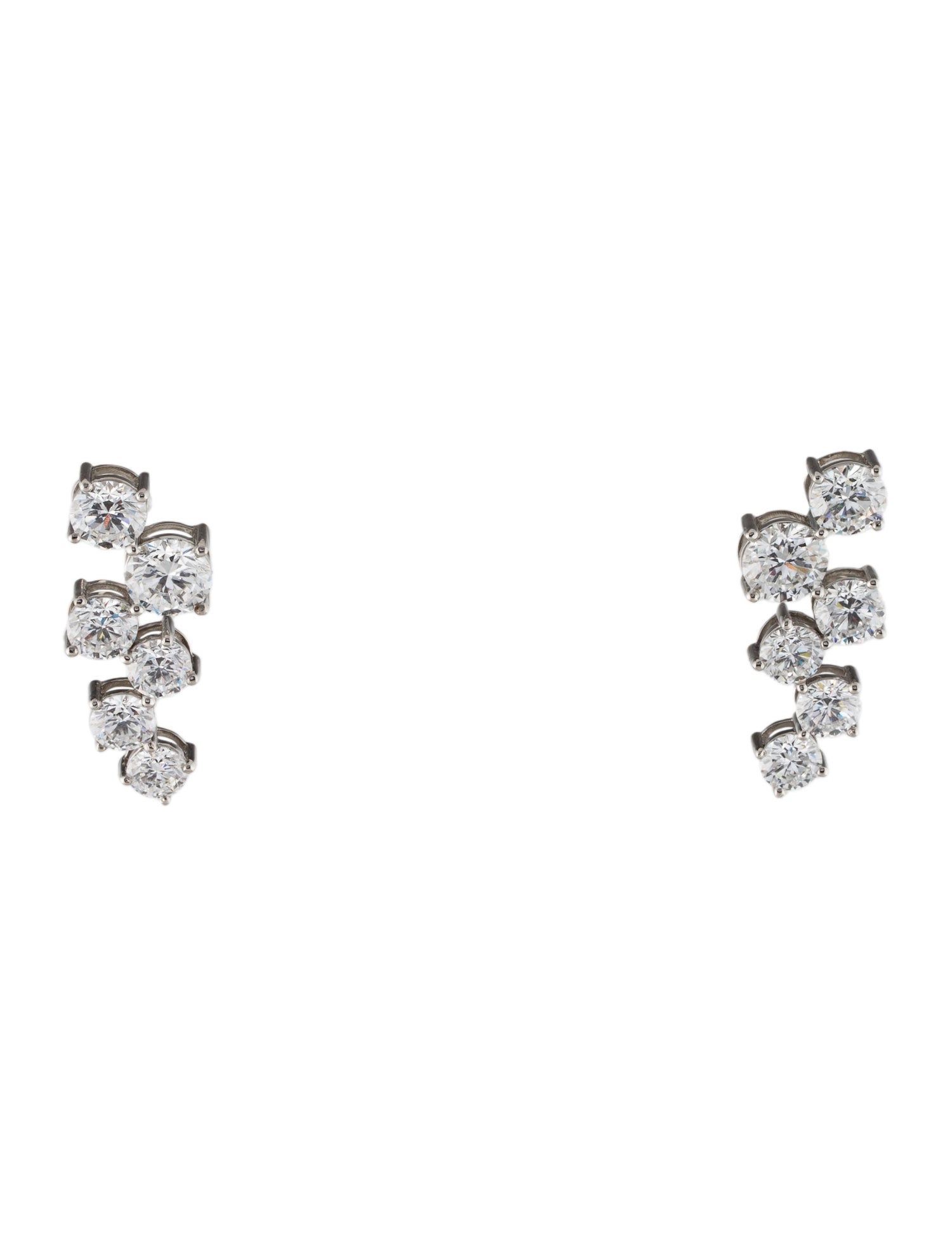 Earrings Platinum 7.25ctw Lab-Grown Diamond Drop Earrings