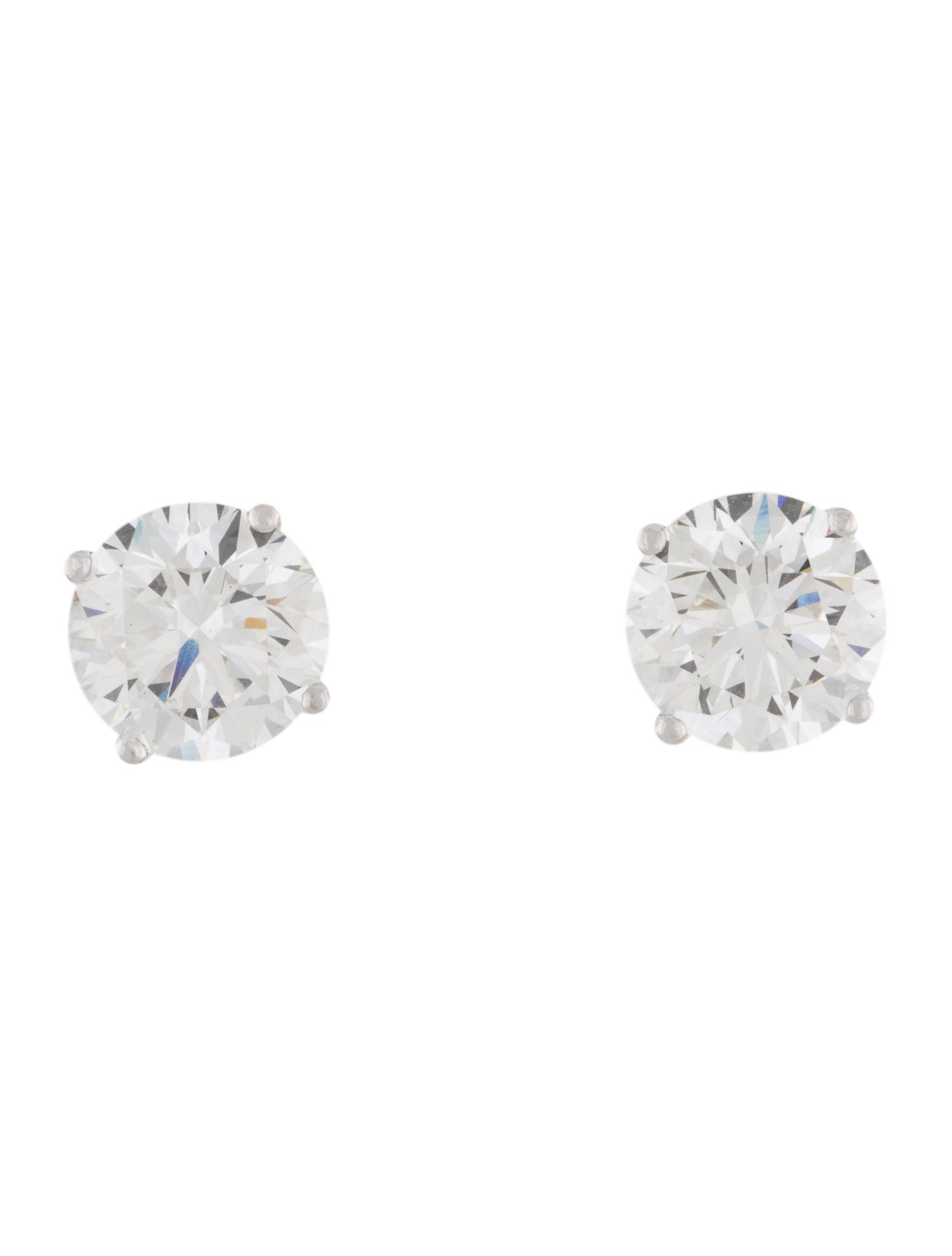 Earrings 14K 6.68ctw Lab-Grown Diamond Solitaire Stud Earrings