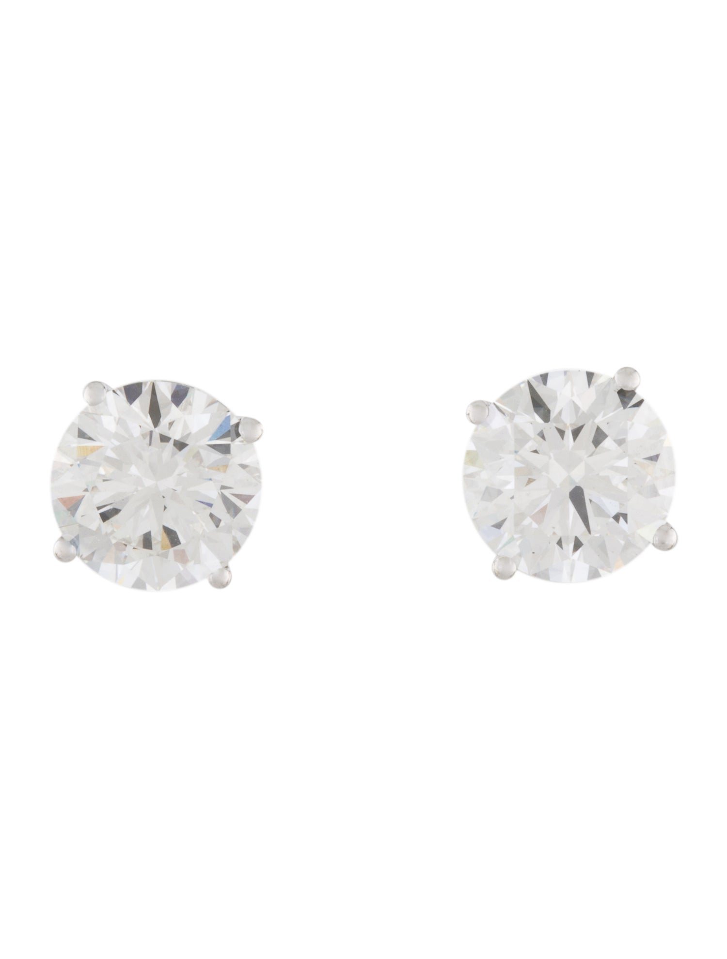 Earrings 14K 4.63ctw Lab-Grown Diamond Solitaire Stud Earrings