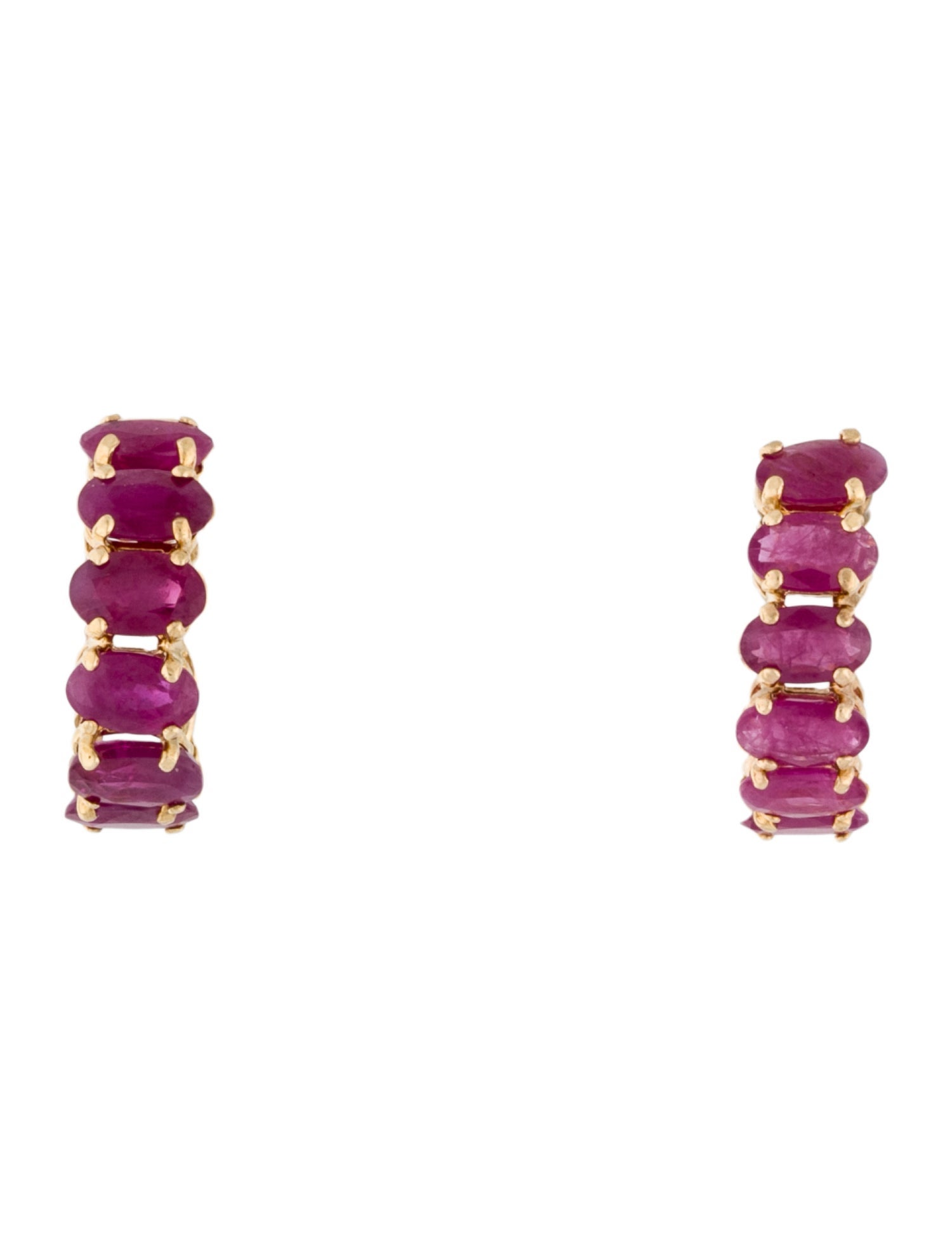 Earrings 14K Ruby Earclip
