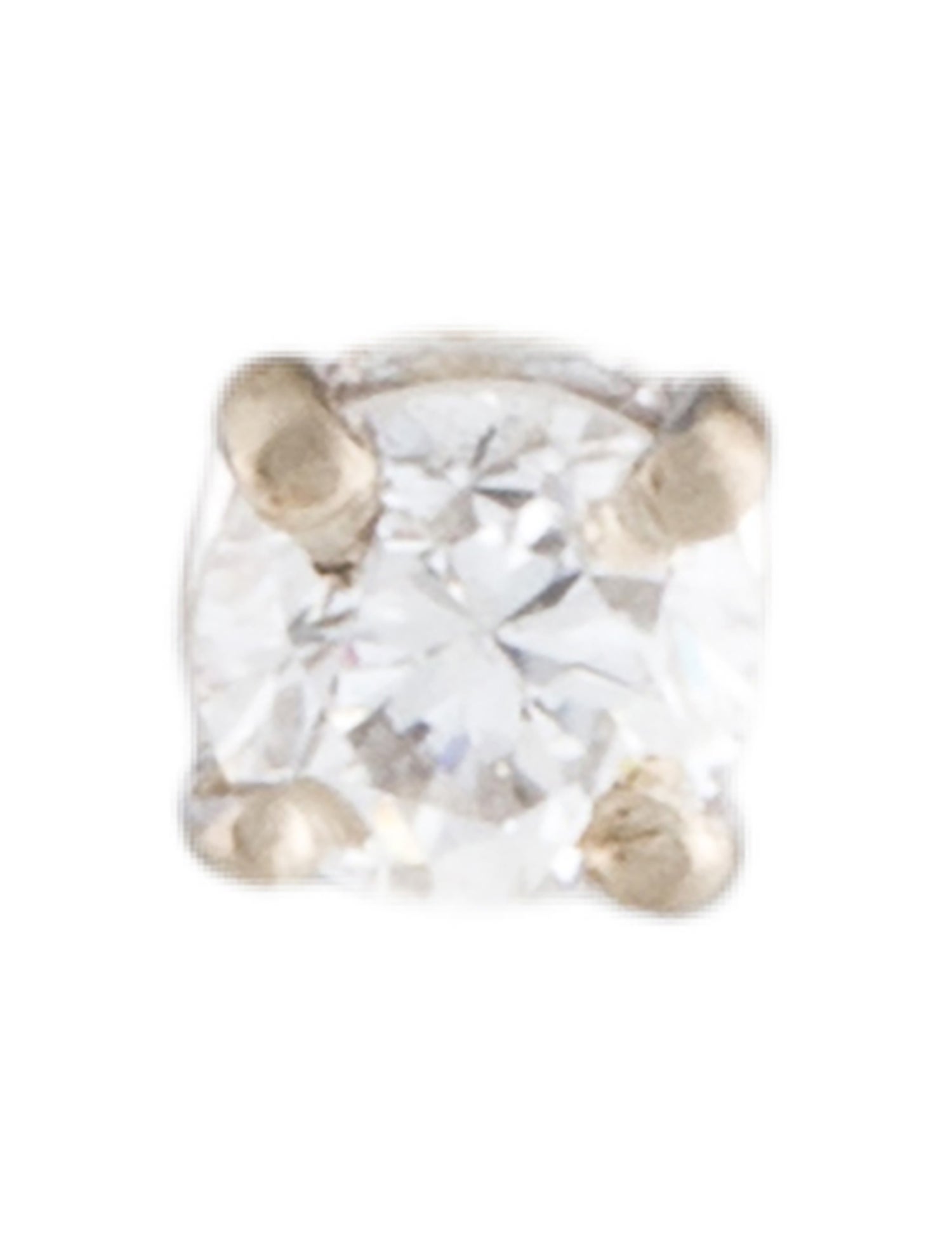 Earrings 14K Diamond Single Stud Earring