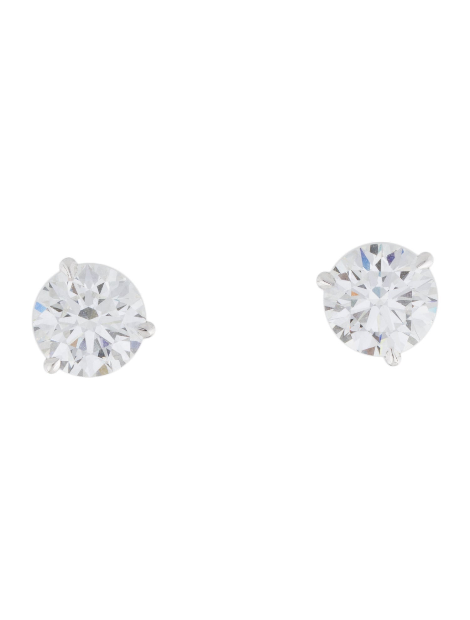 Earrings Platinum 4.34ctw Lab-Grown Diamond Stud Earrings