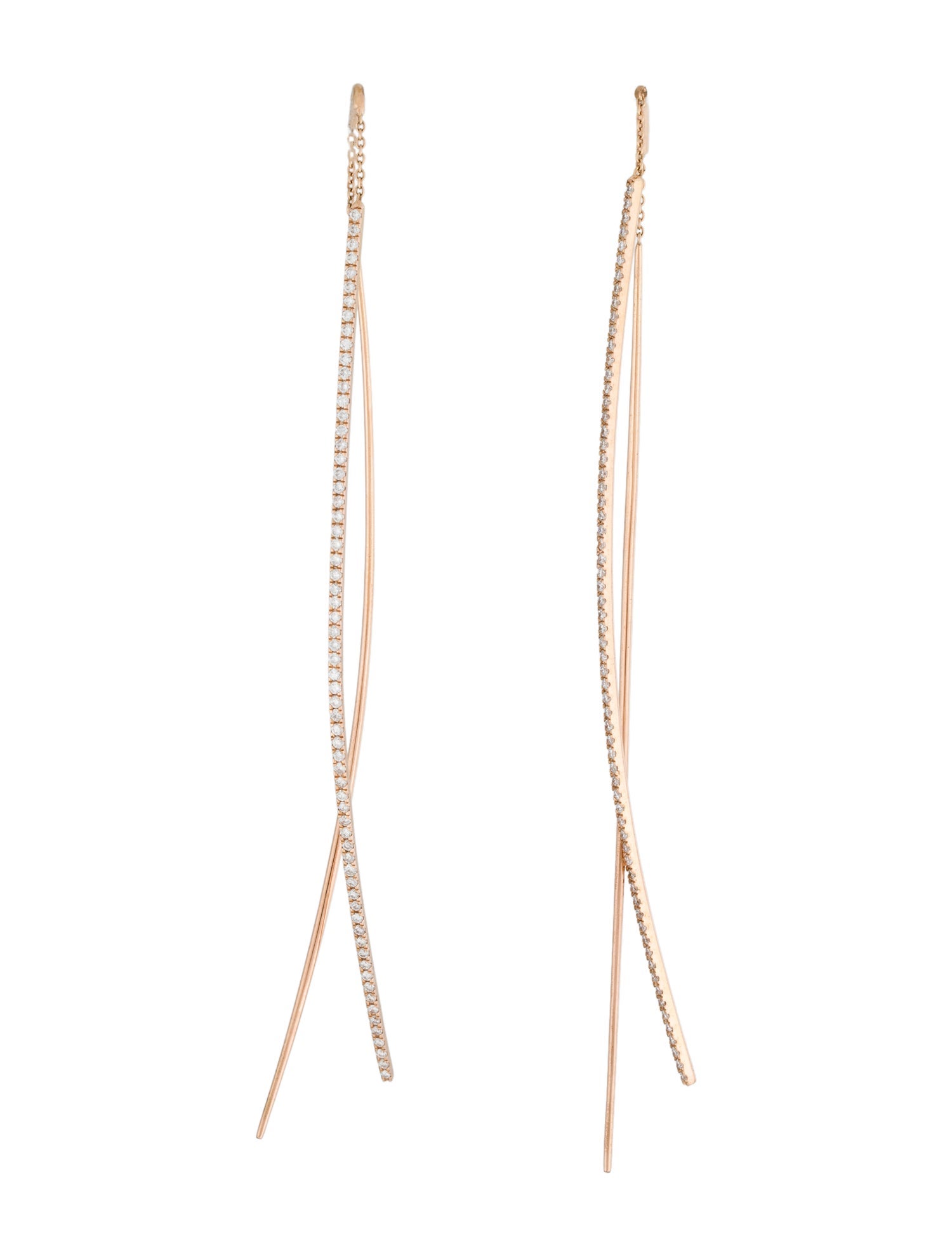 Earrings 18K Diamond Threader Earrings