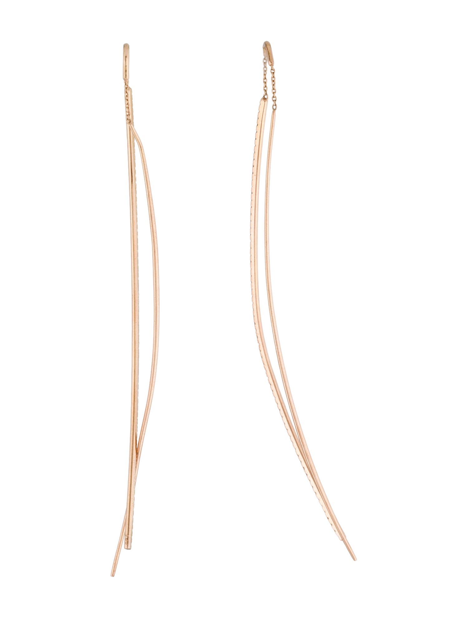 Earrings 18K Diamond Threader Earrings