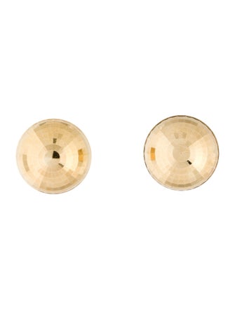 Earrings 14K Mirrored Stud Earrings