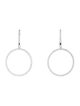Earrings 14K 1.25ctw Diamond Circle Drop Earrings