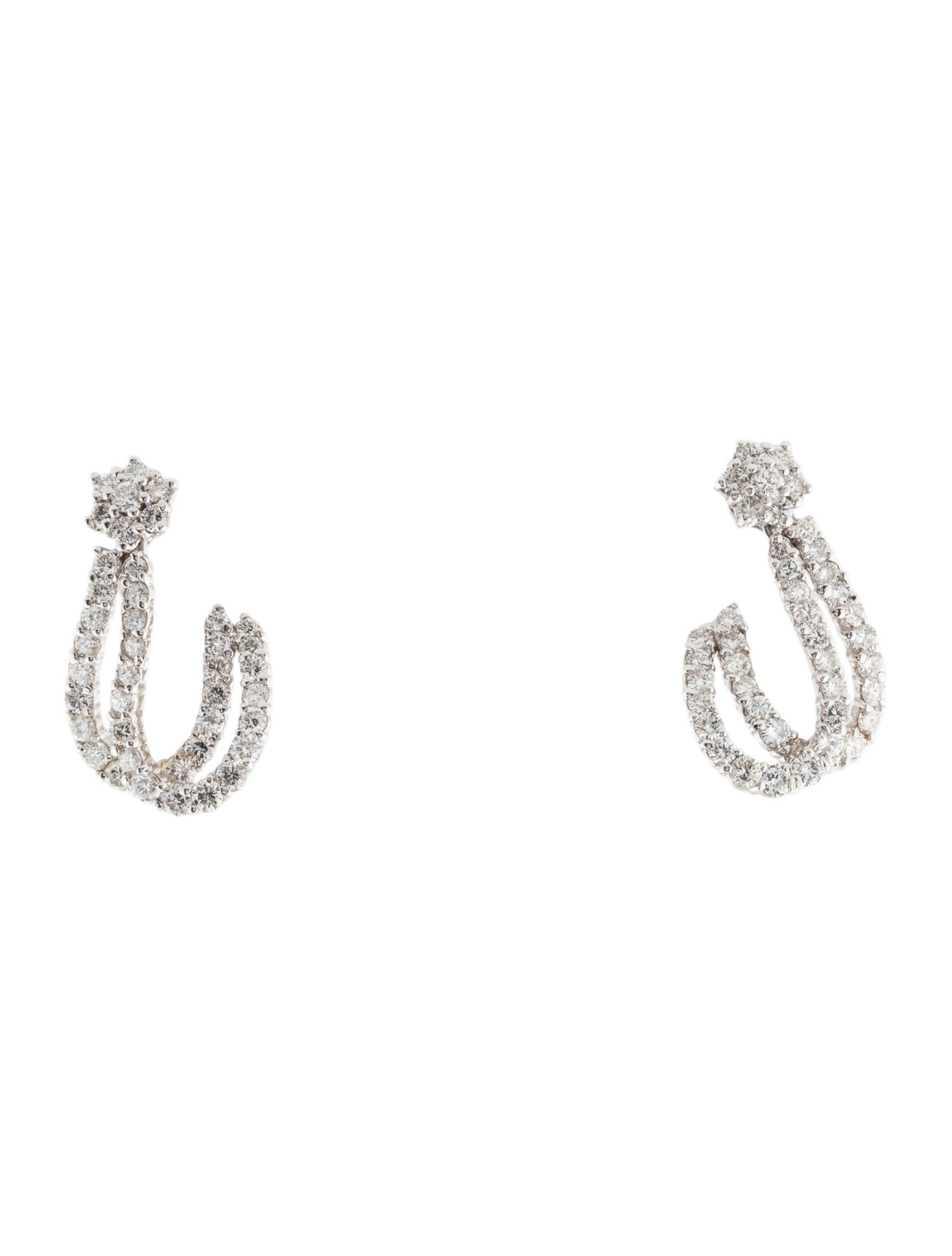 Earrings 18K 3.65ctw Diamond Drop Earrings