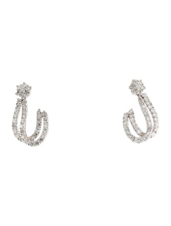 Earrings 18K 3.65ctw Diamond Drop Earrings