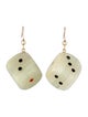 Earrings 14K Calcite Dice Drop Earrings