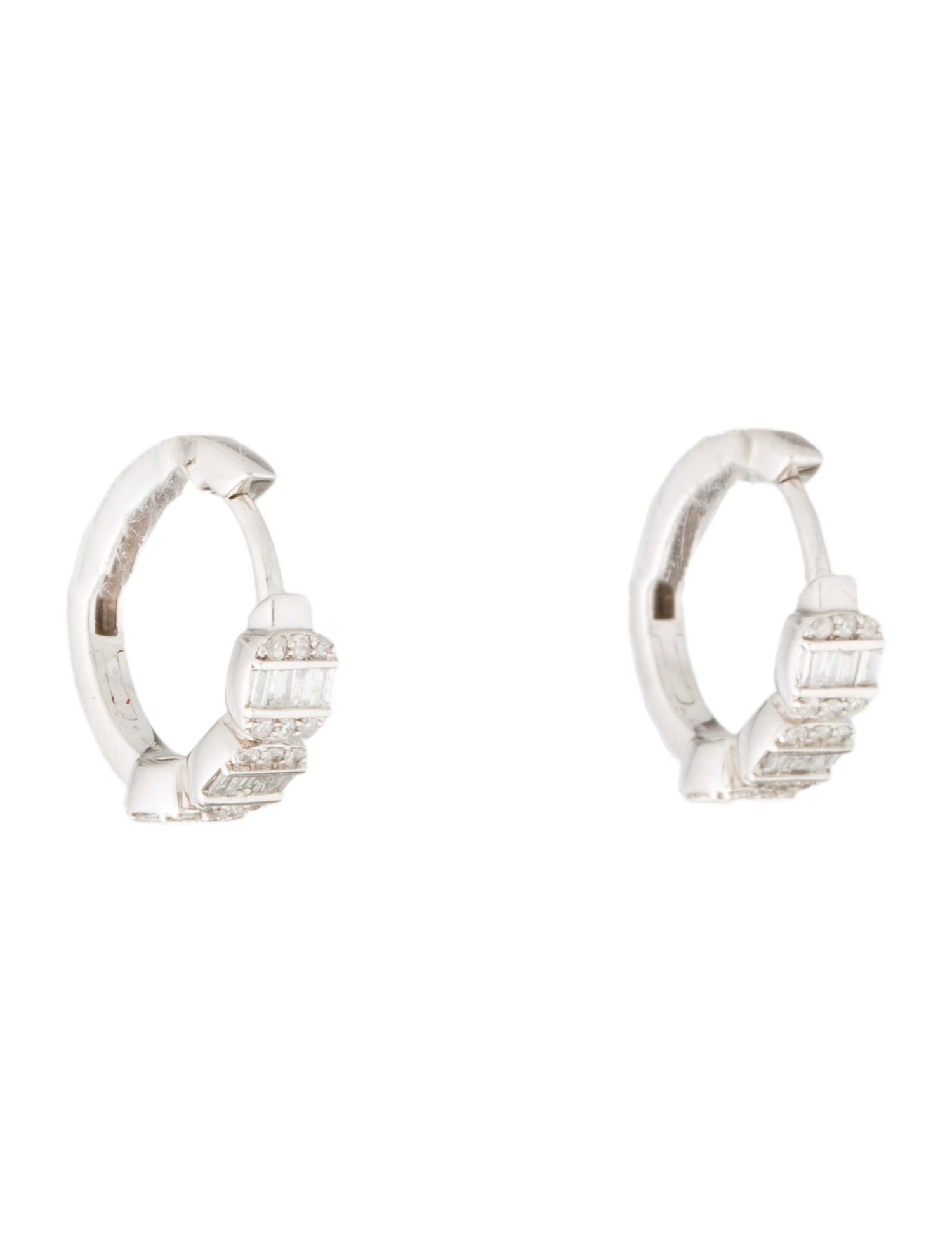 Earrings 14K Diamond Huggie Earrings