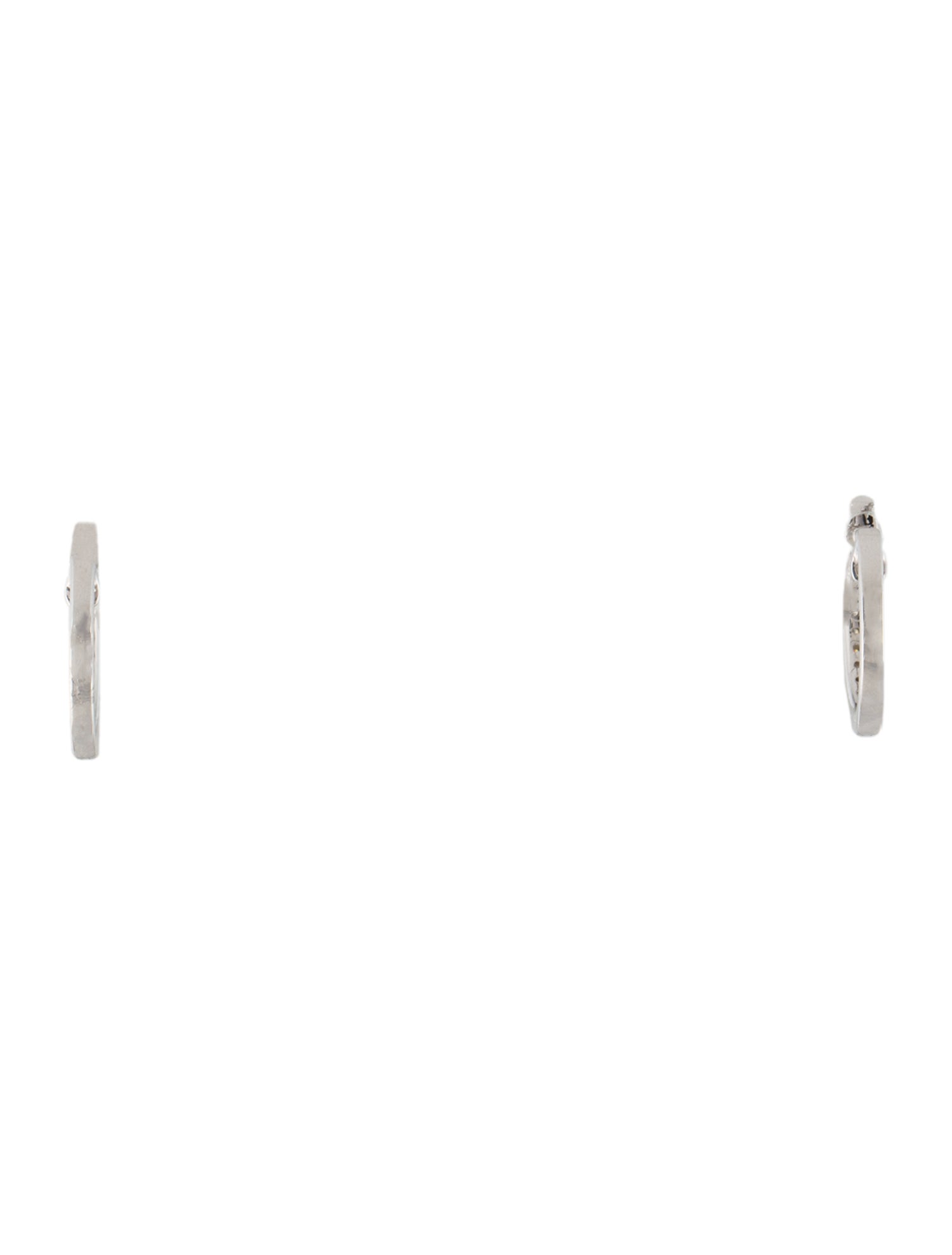 Earrings 14K Diamond Hoop Earrings