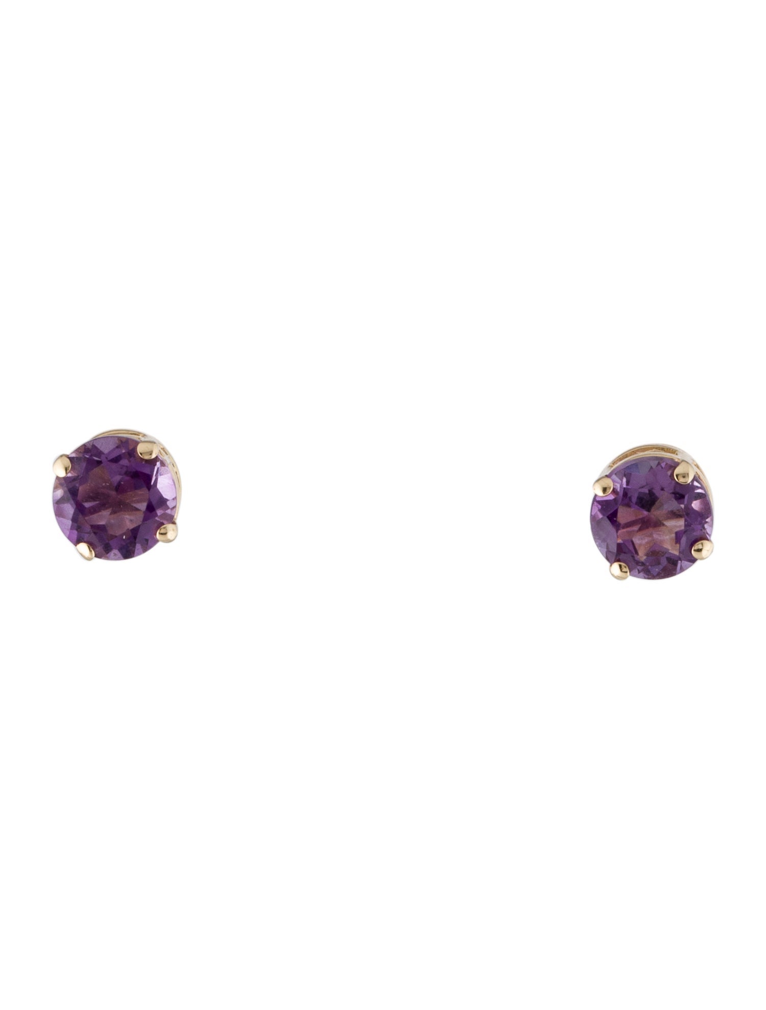 Earrings 14K 1.20ctw Amethyst Stud Earrings