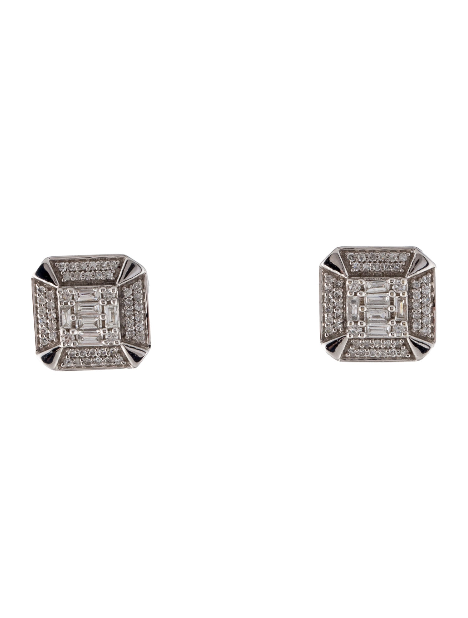 Earrings 14K Diamond Pavé Stud Earrings