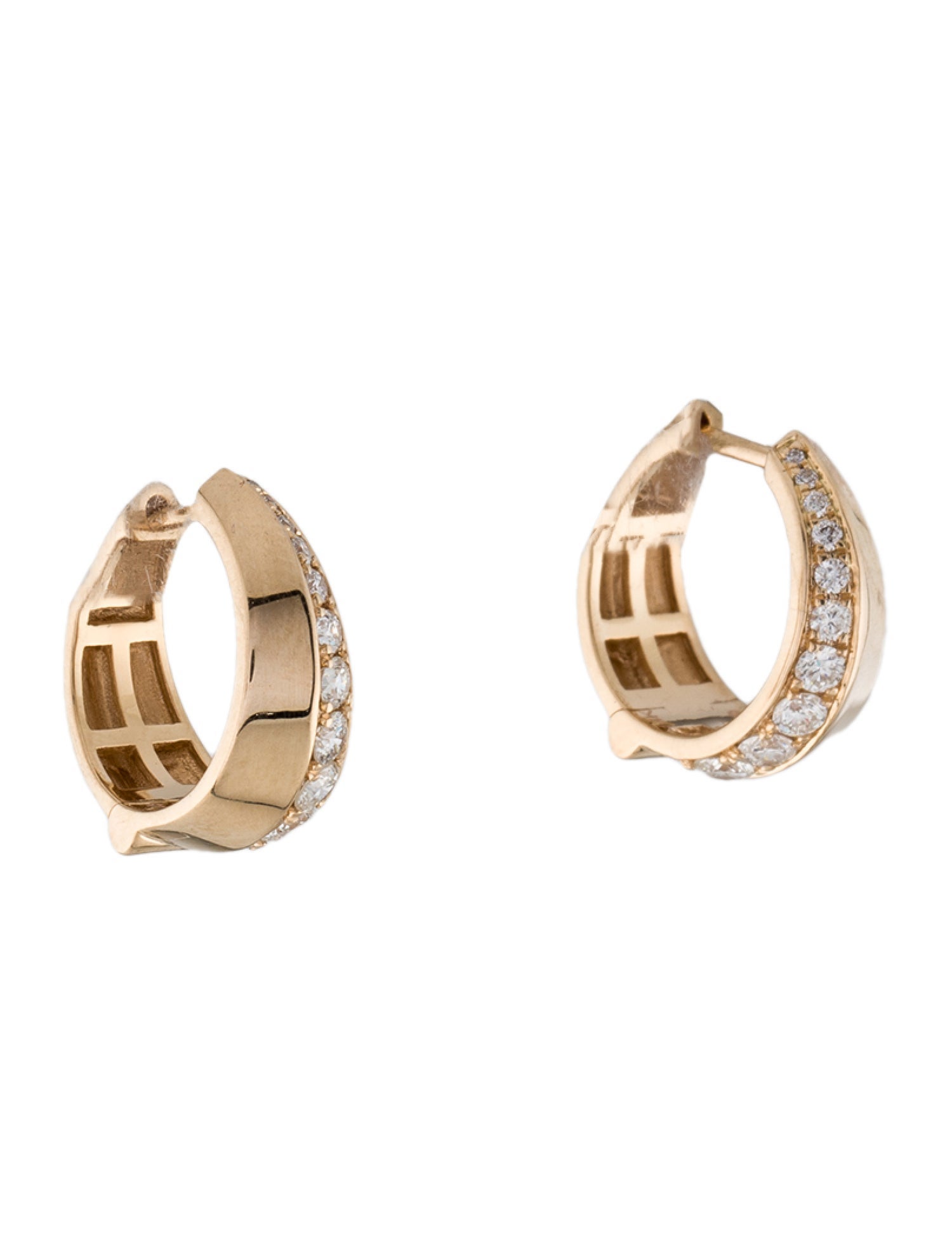 Tory Burch Rope Logo Hoop Earrings - Gold-Tone Metal Hoop