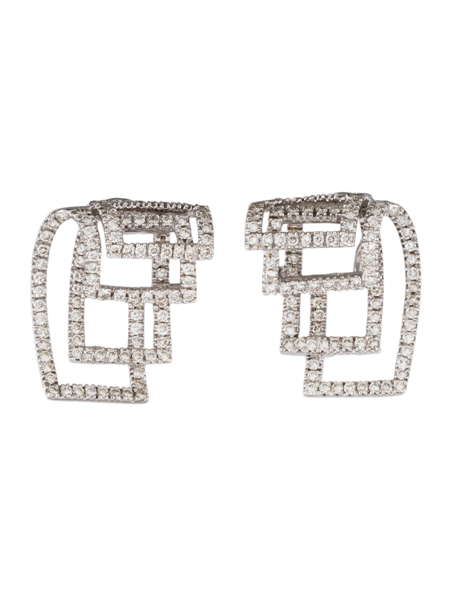 Earrings 18K 2.00ctw Diamond Earclip