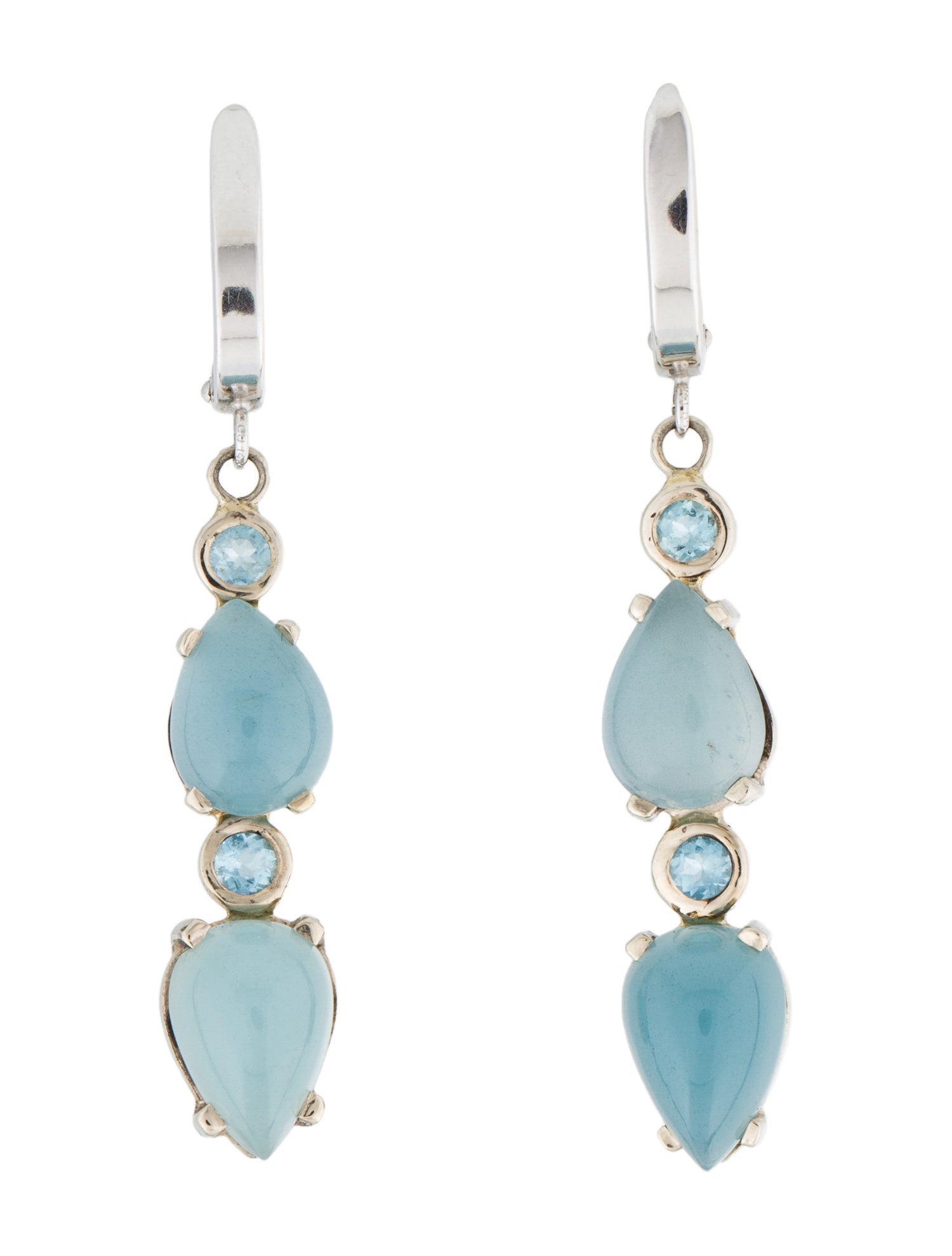 Earrings 14K 10.72ctw Aquamarine Drop Earrings