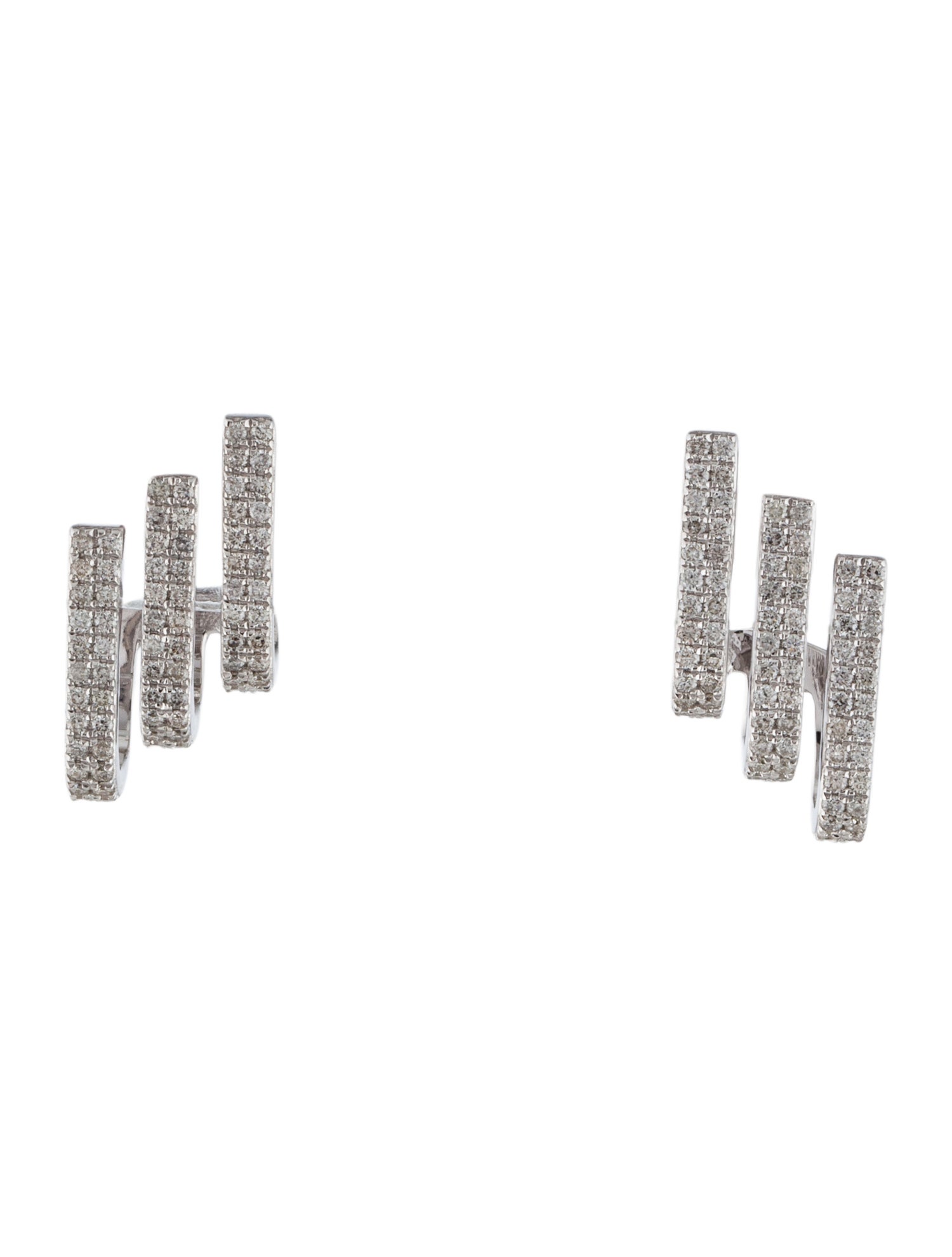Earrings 14K Diamond Huggie Earrings