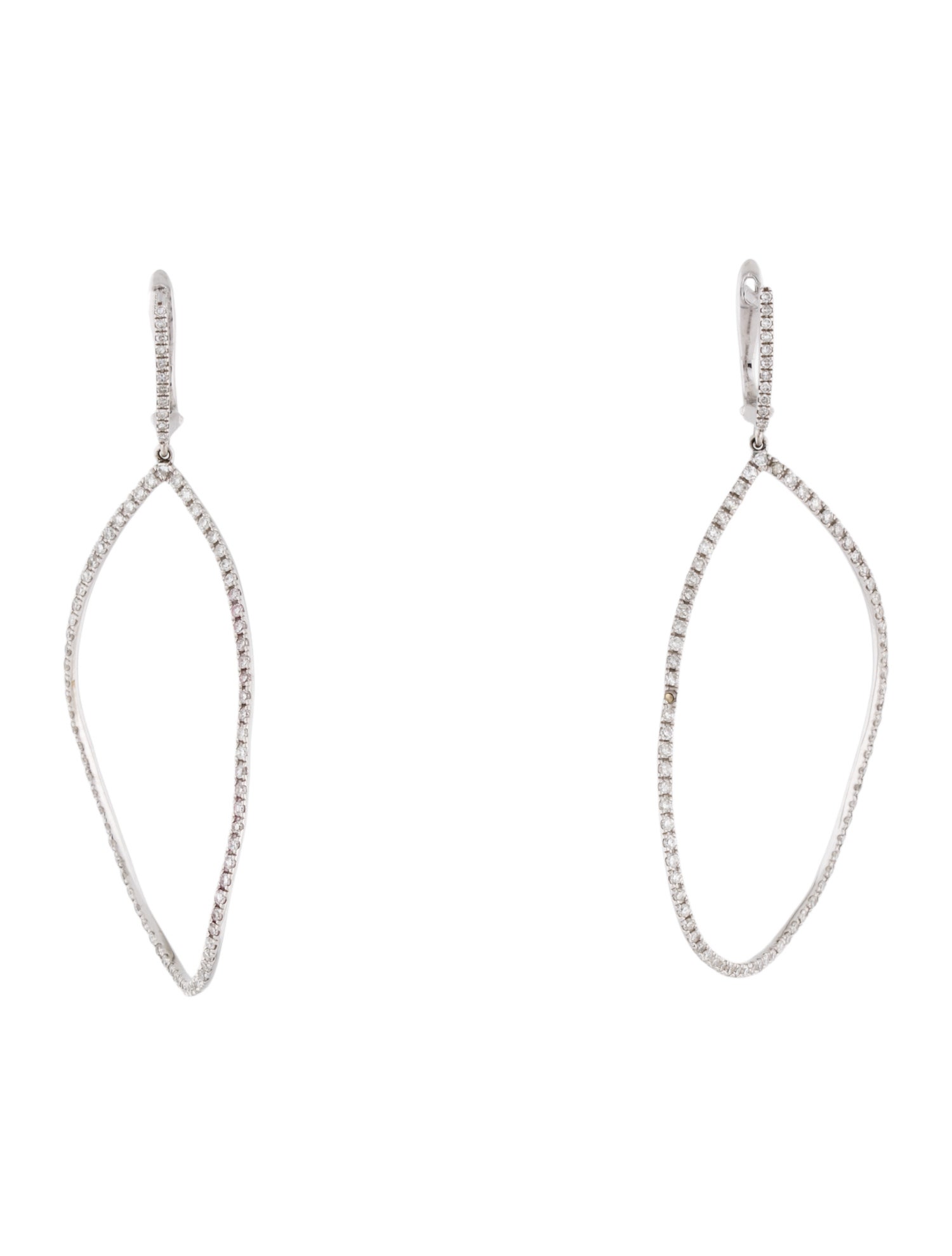 Earrings 14K Diamond Drop Earrings