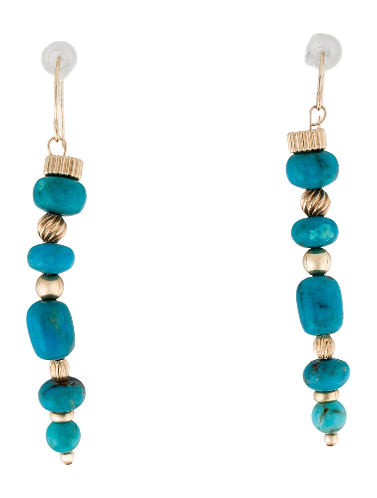 Earrings 14K Turquoise Drop Earrings