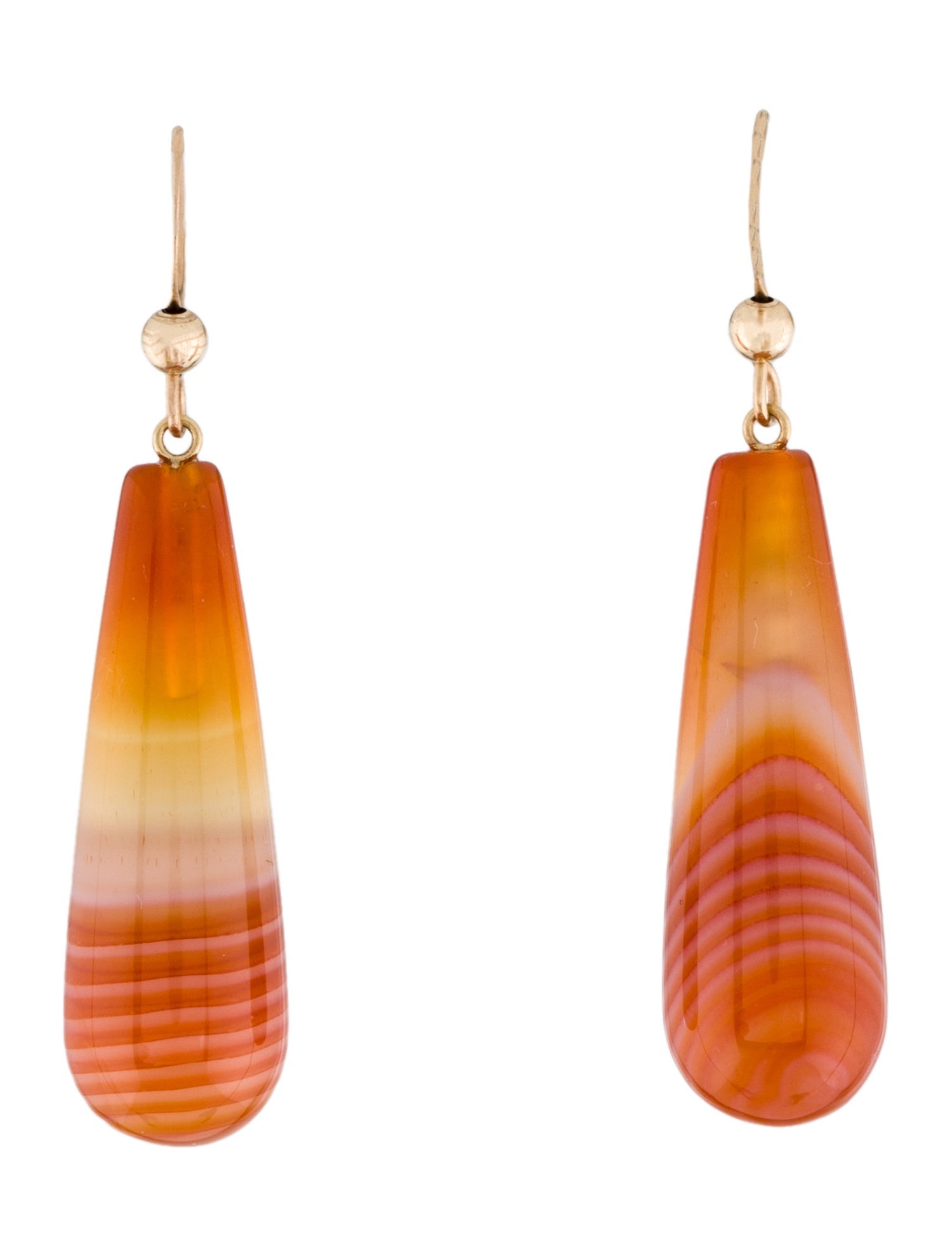 Earrings 14K Carnelian Drop Earrings