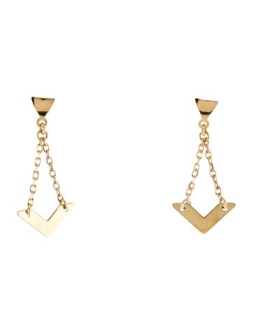 Earrings Drop 18k