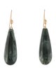 Earrings 14K Seraphinite Drop Bead Earrings