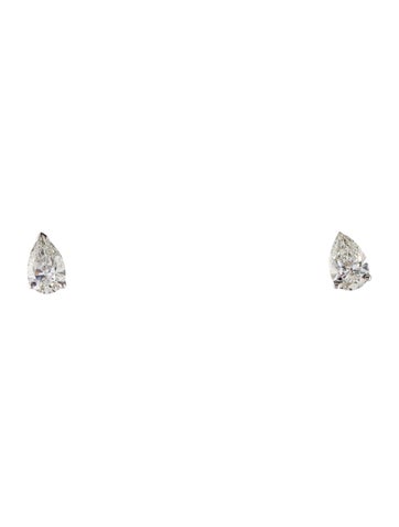Earrings Stud 14K 3.15ctw Lab-Grown Diamond