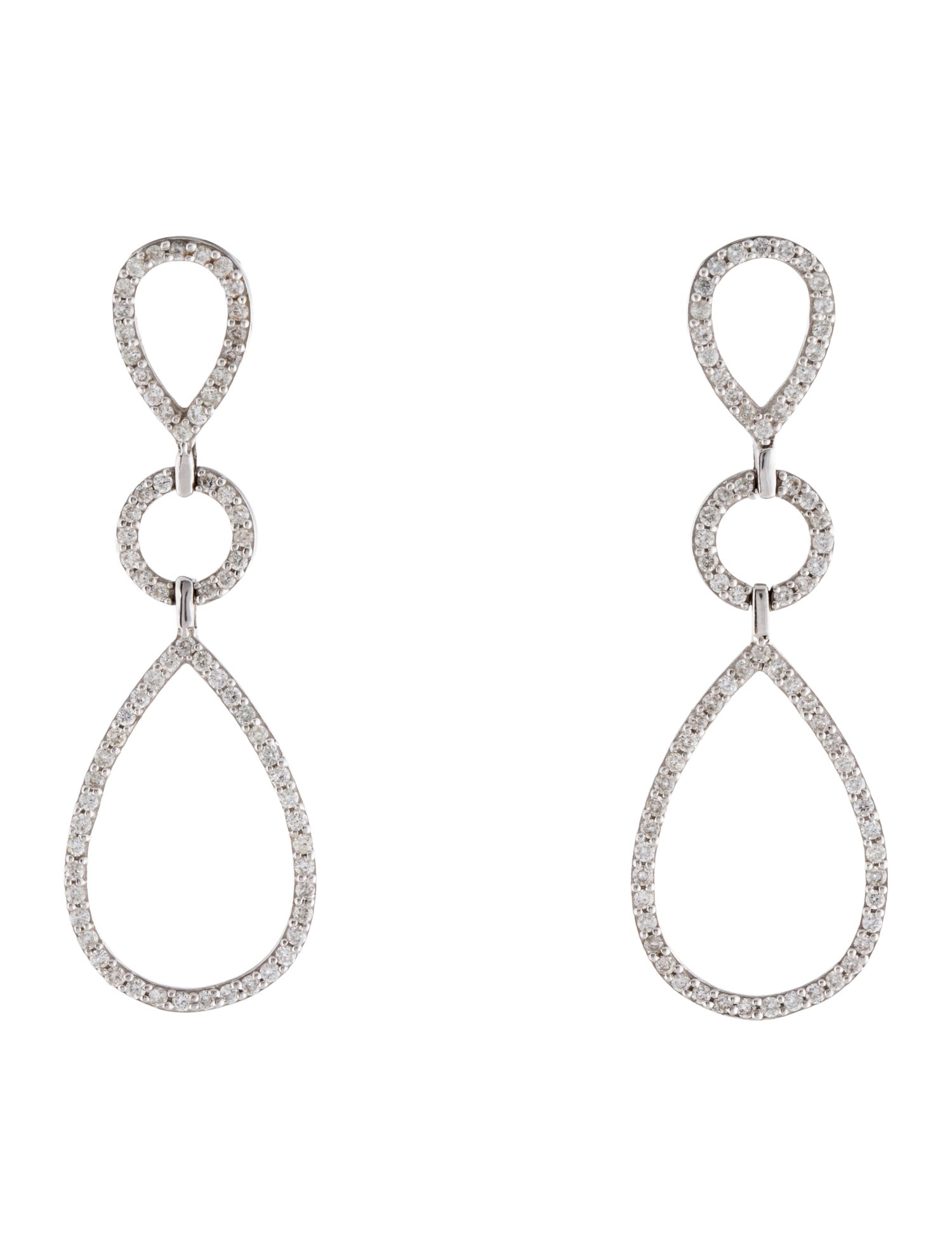 Earrings 18K Diamond Drop Earrings