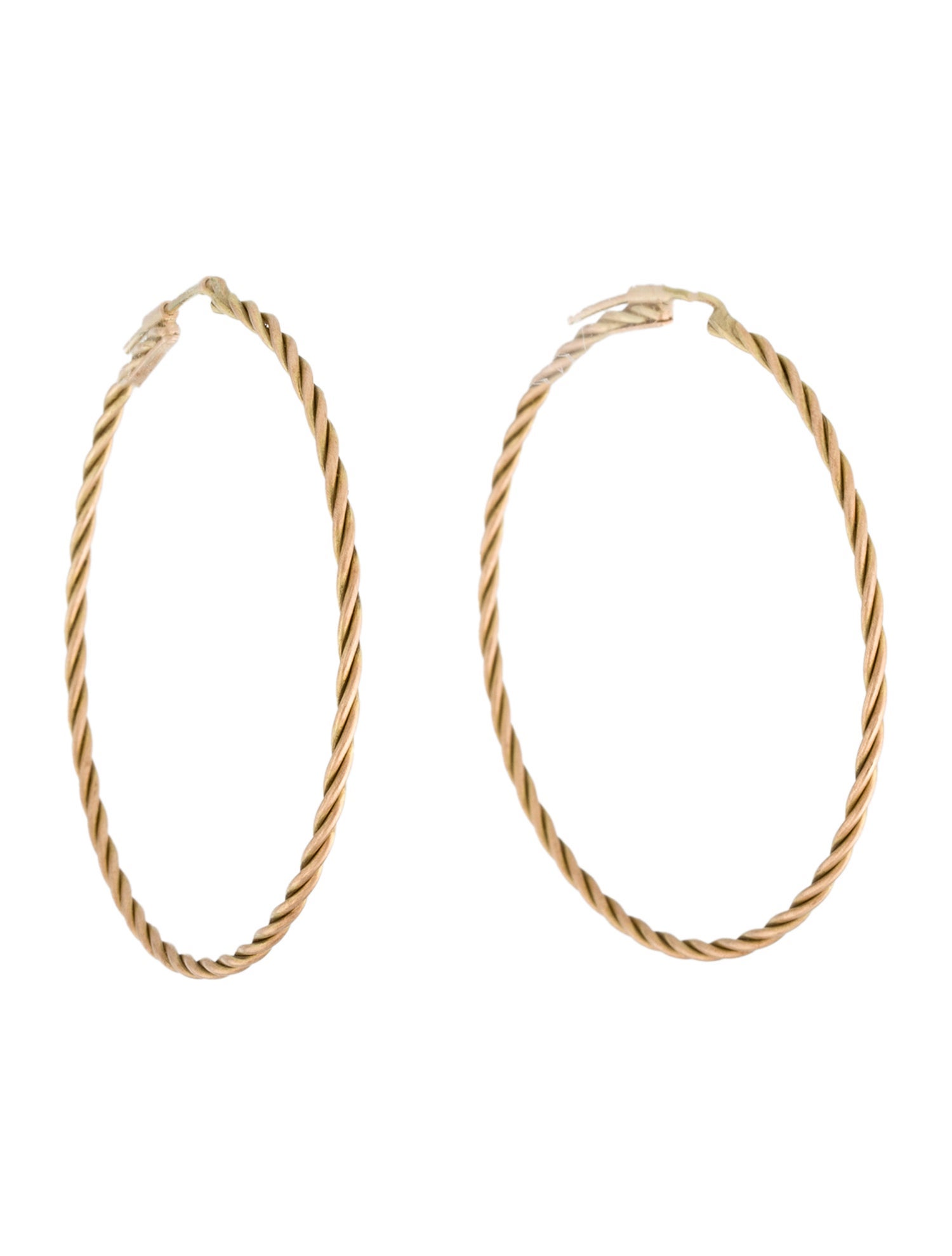 Earrings 14K Twisted Hoop