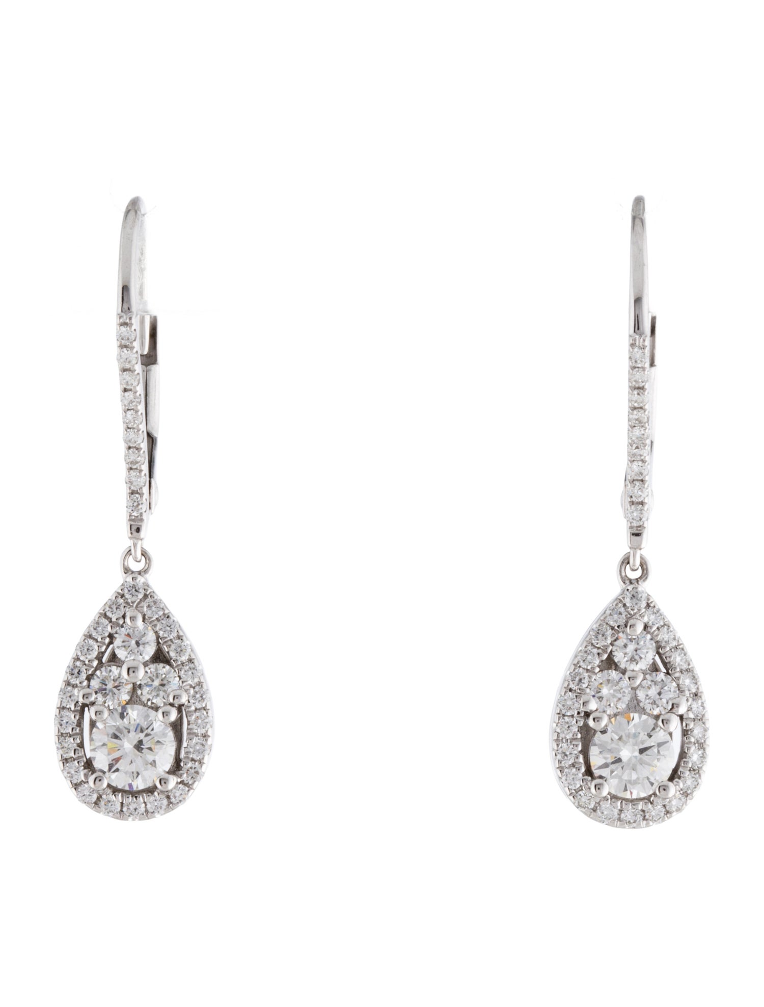 Earrings 14K Diamond Drop Earrings