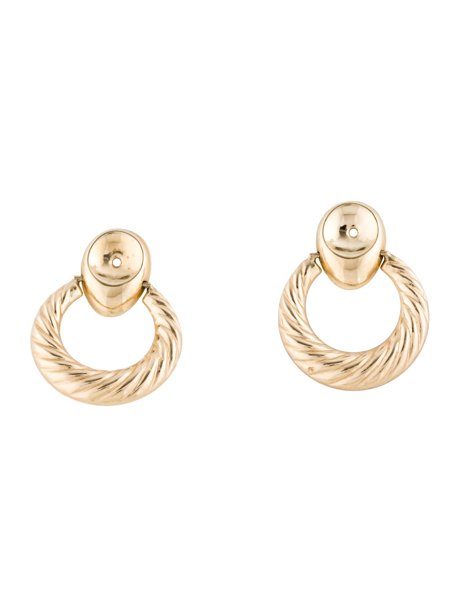 Earrings 14K Puffed Earring Enhancers