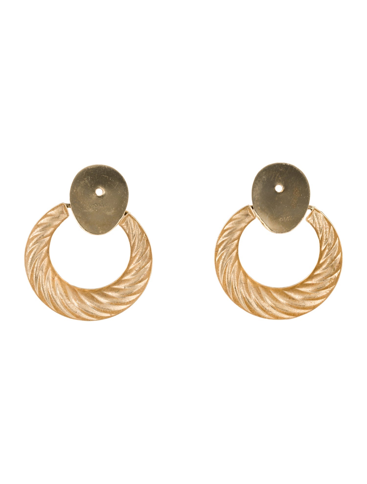 Earrings 14K Puffed Earring Enhancers