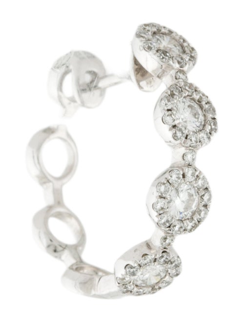 Earrings 18K Diamond Single Hoop Earring