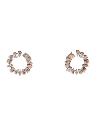 Earrings 14K 5.88ctw Lab-Grown Diamond Circle Stud Earrings