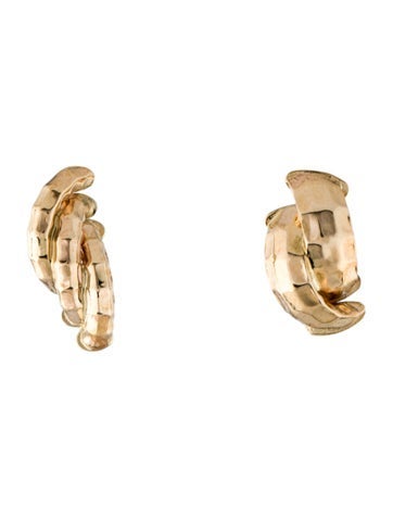 Earrings Drop 14K Faceted