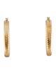Earrings 14K Hollow Textured Hoop Earrings