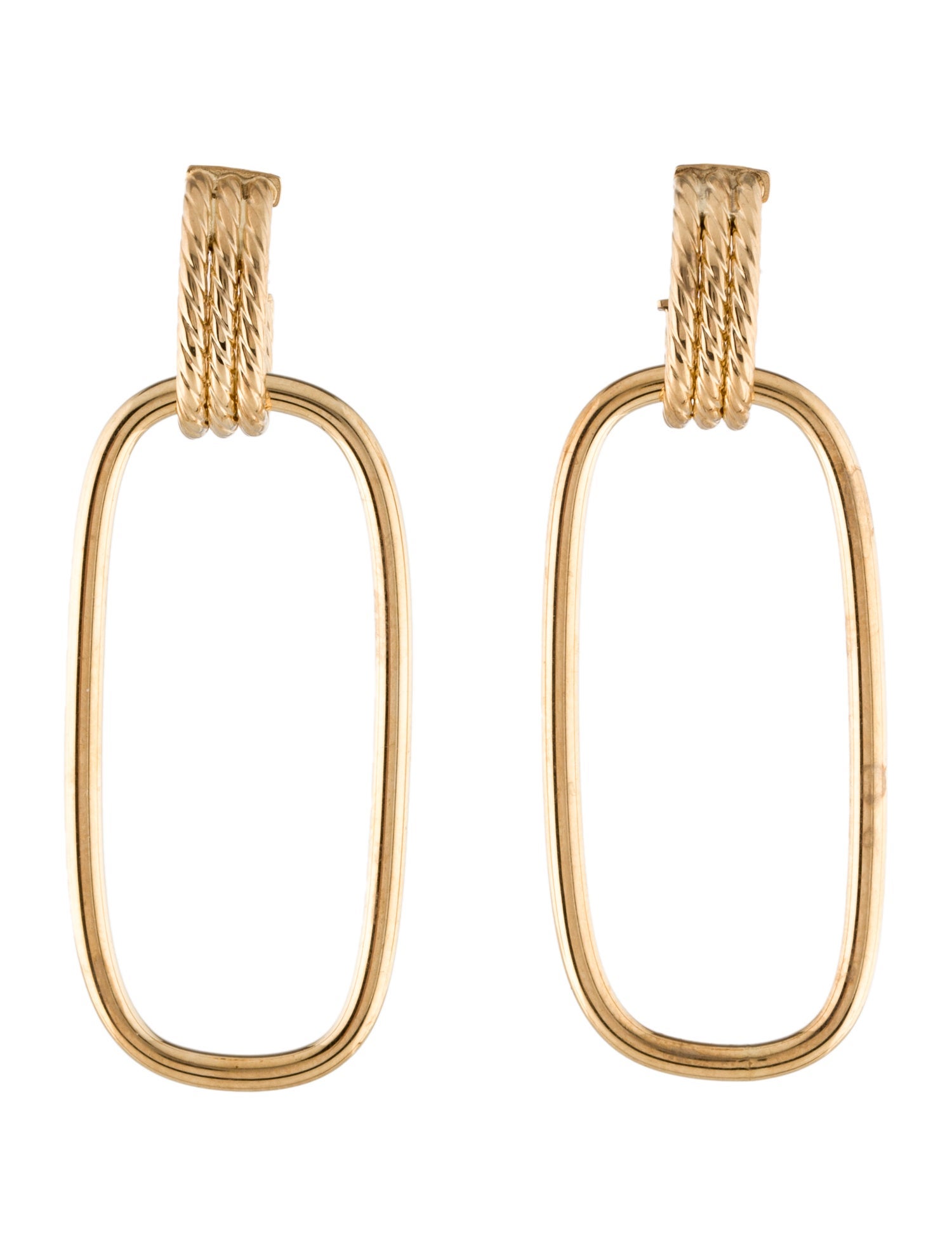 ★MISSOMA★ SQUIGGLE TWO TONE ENAMEL MEDIUM HOOP EARRINGS MISSOMA Squiggle Two Tone Enamel Chubby Hoop Earrings in