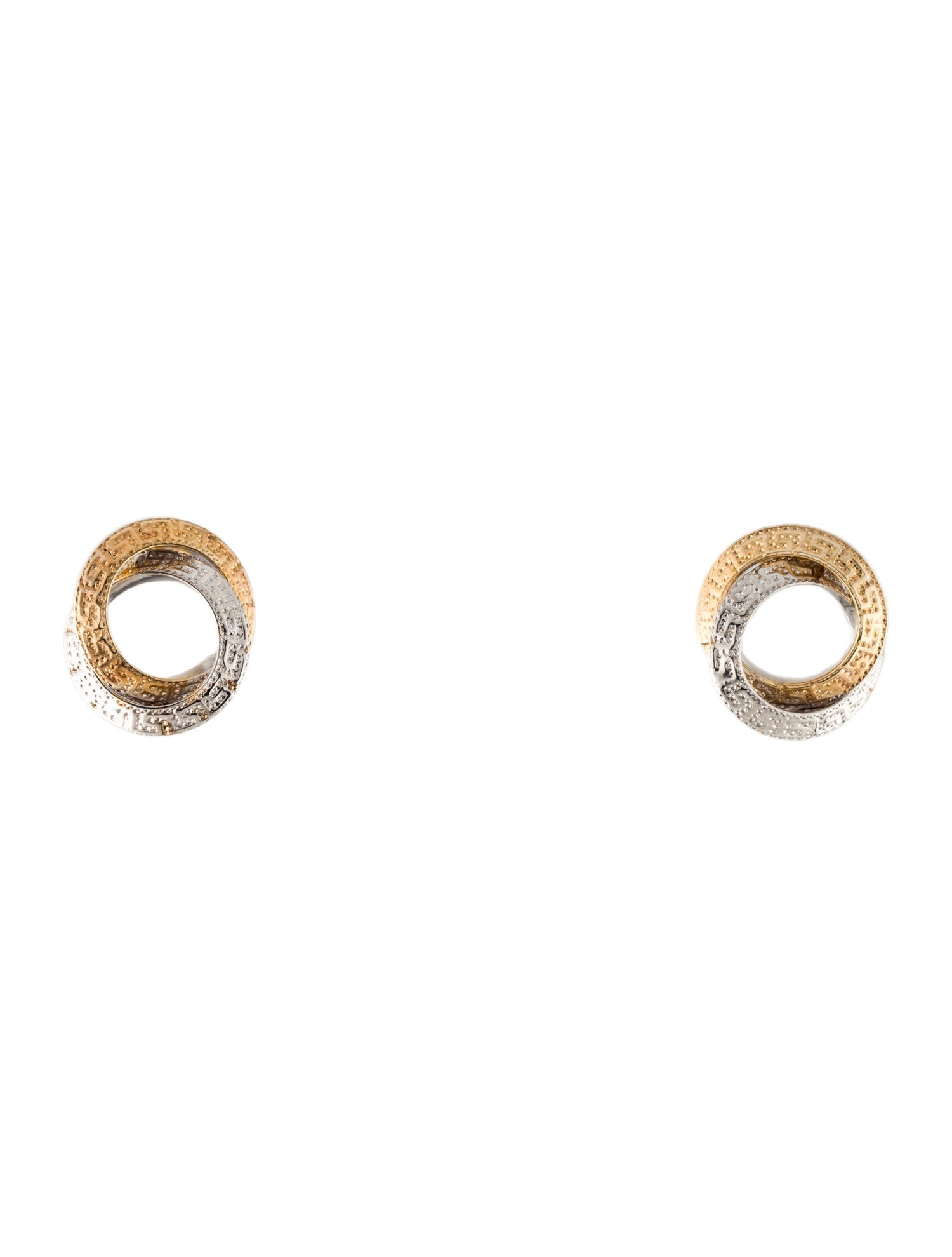 Earrings 14K Two-Tone Studs