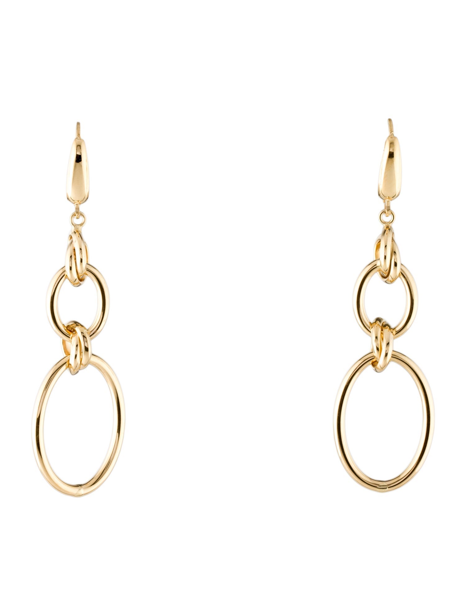 Earrings 14K Link Drop Earrings