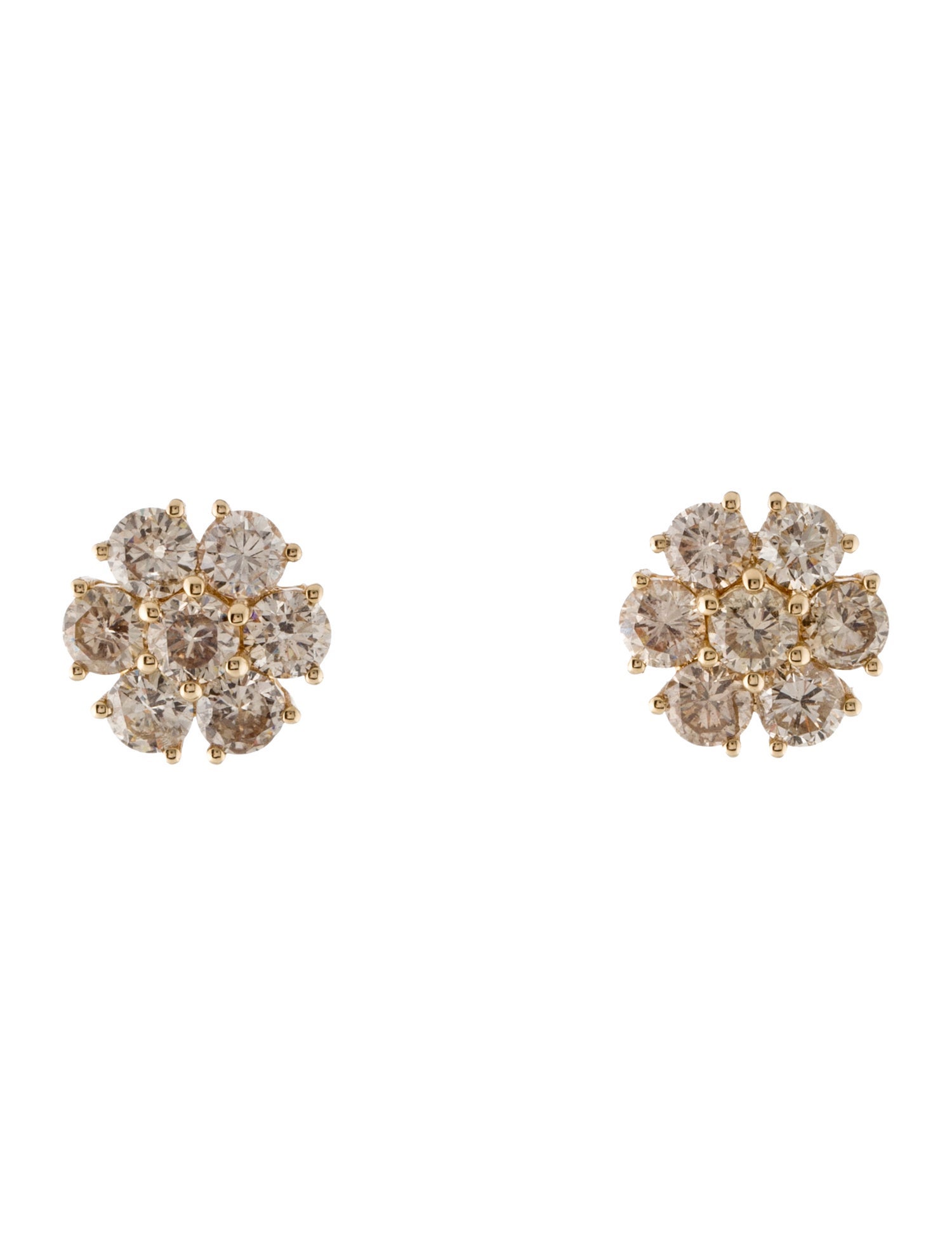 Earrings 14K 3.49ctw Diamond Stud Earrings